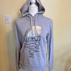 The North Face gray silver hoodie NWOT